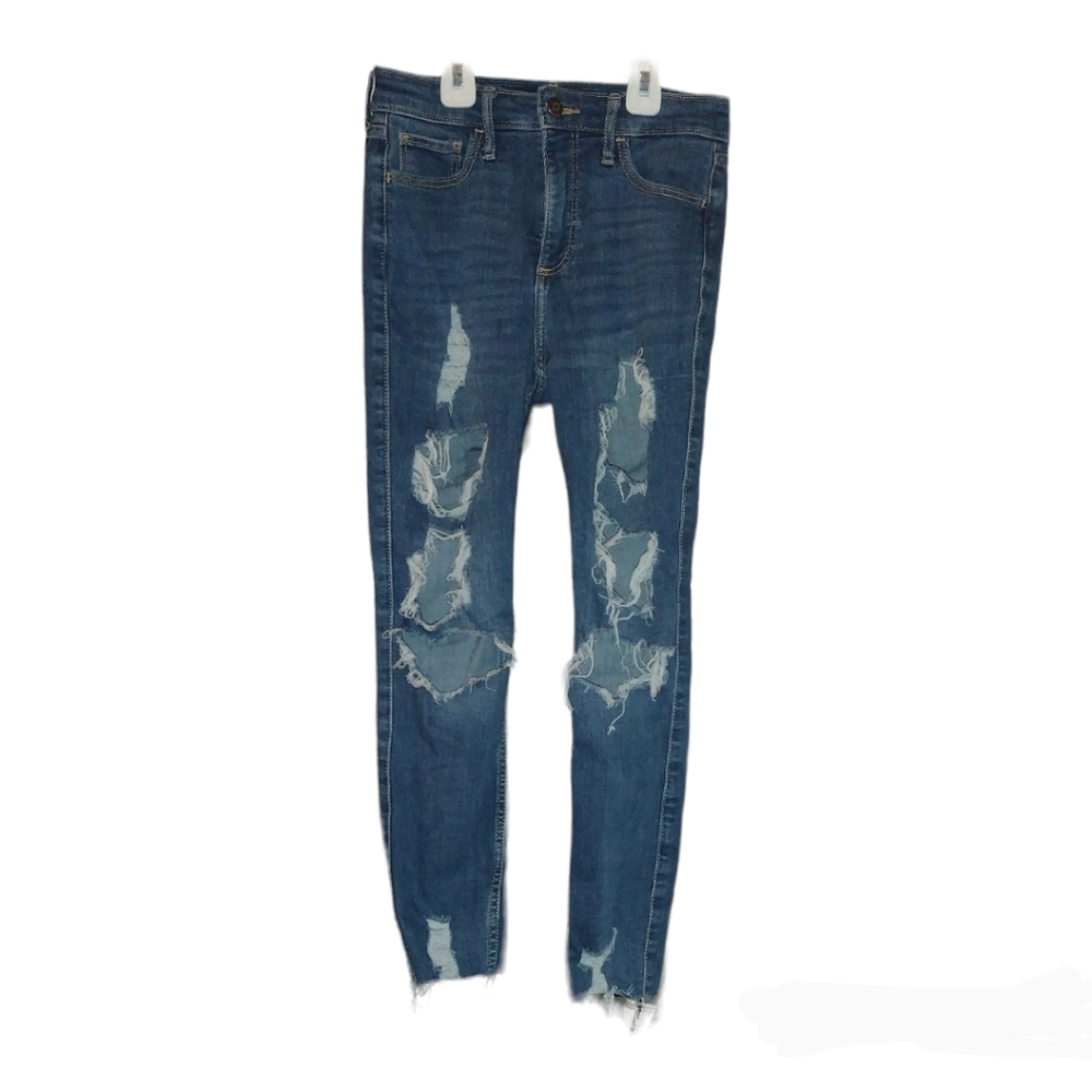 Hollister Distressed Curvy High Skinny Jeans 24inches